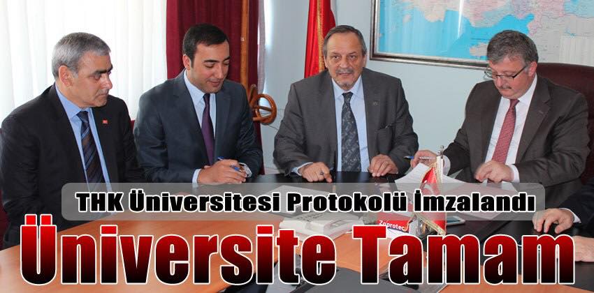 THK ÜNİVERSİTESİ İBRAHİM ÖZŞENOL M.Y Okulu teslim protokolünü imzaladık.